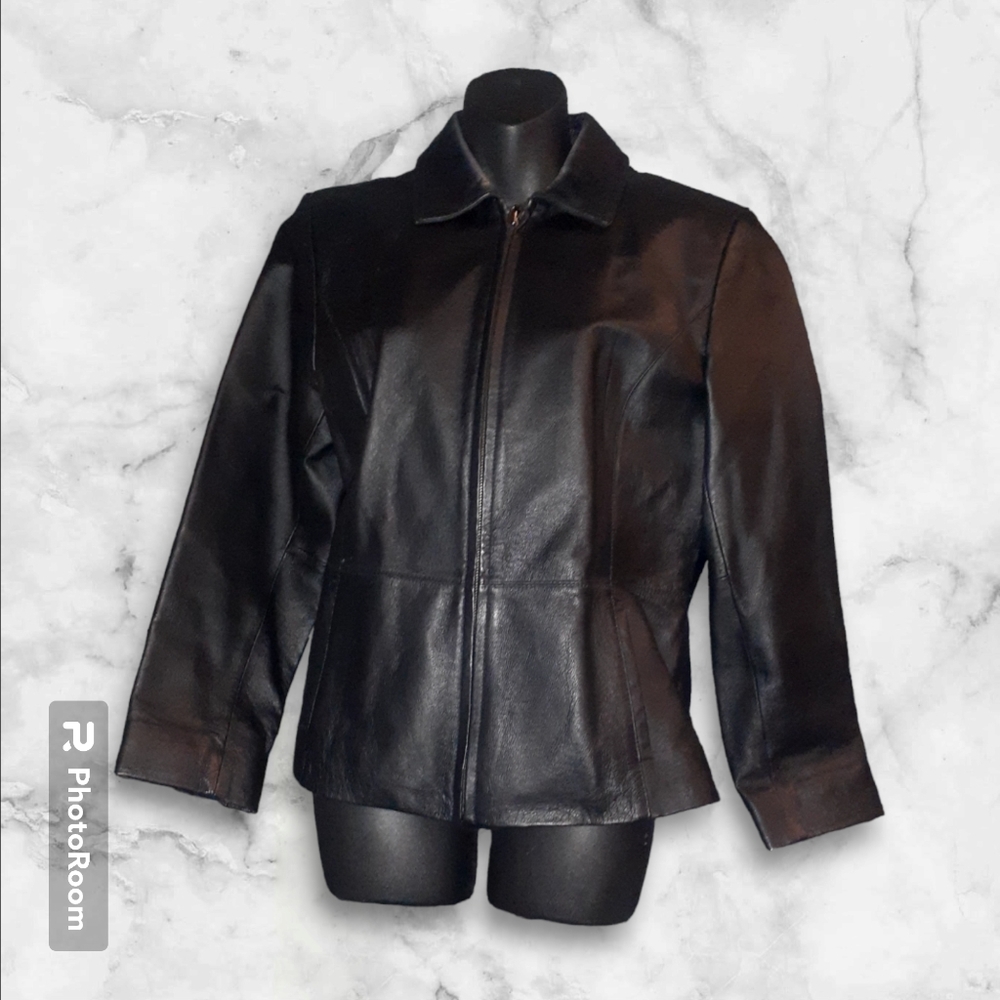 Worthington Black Leather Jacket